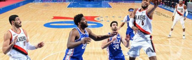 没有队内超巨利拉德 开拓者众志成城爆冷击败76人